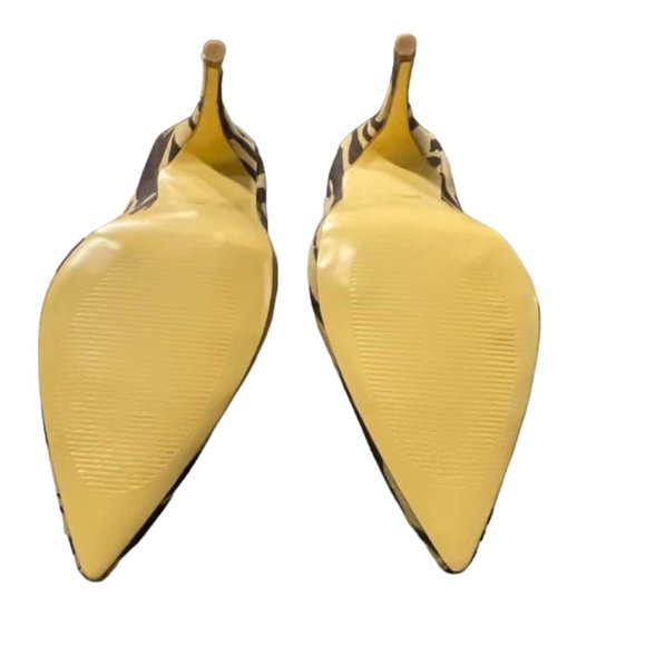 Boston Proper Zebra Print Fabric Upper Pumps Shoes - size 9.5 - Picture 7 of 16